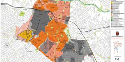 Žemėlapis Sé San Paulas - Okupacijos dirvožemio