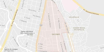 Žemėlapis Sacomã São Paulo