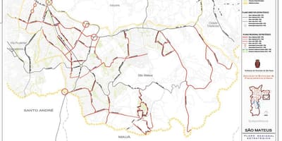 Žemėlapis San Mateušas, São Paulo - Keliai