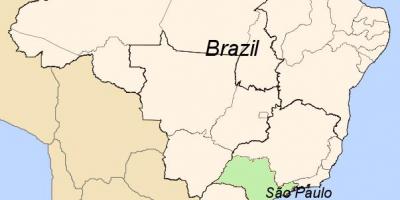 Žemėlapis San Paulas, Brazilija