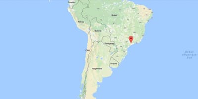 Žemėlapis San Paulo Pietų Amerikoje