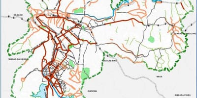 Žemėlapis San Paulo dviračių takas