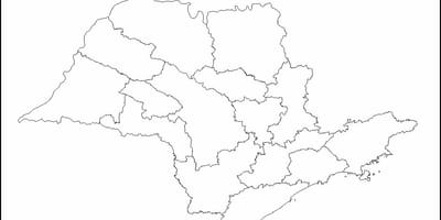 Žemėlapis San Paulo mergelės - regionuose