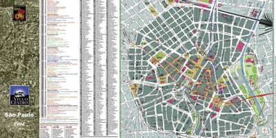 Žemėlapis San Paulas miesto centro