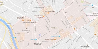 Žemėlapis San Paulo Pinheiros