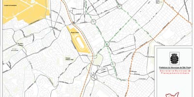 Žemėlapis San Paulo Pinheiros - Keliai