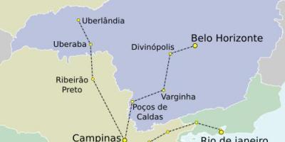 Žemėlapis San Paulo TAV