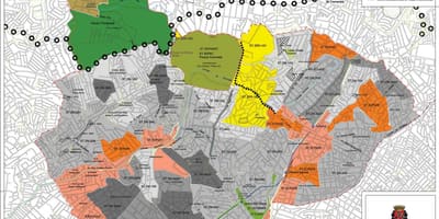 Žemėlapis Santana San Paulas - Okupacijos dirvožemio