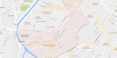 Žemėlapis Santo Amaro São Paulo