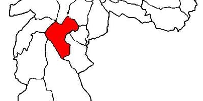 Žemėlapis Santo Amaro sub-prefektūra São Paulo