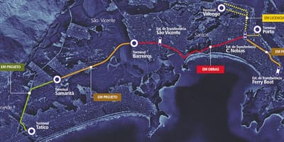 Žemėlapis Sistema Integrado Metropolitano - SIM