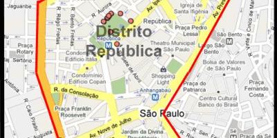 Žemėlapis República São Paulo