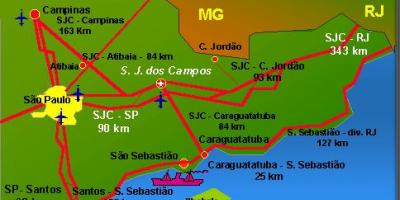 Žemėlapis São José dos Campos oro uostas