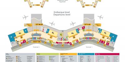 Žemėlapis tarptautinis oro uostas San Paulas-Guarulhos
