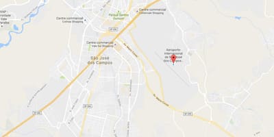 Žemėlapis tarptautinio oro uosto São José dos Campos