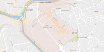 Žemėlapis Vila Leopoldina São Paulo