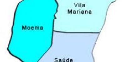 Žemėlapis Vila Mariana sub-prefektūros