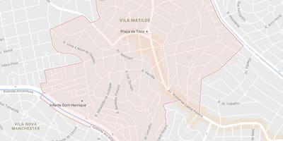 Žemėlapis Vila Matilde São Paulo