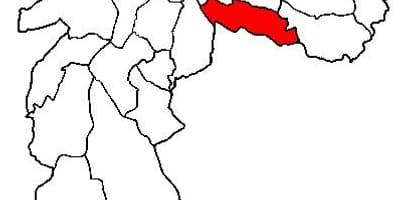 Žemėlapis Vila Prudente sub-prefektūra São Paulo
