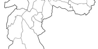 Žemėlapio zonos Noroeste São Paulo