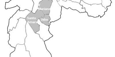 Žemėlapio zonos Centro-Sul São Paulo
