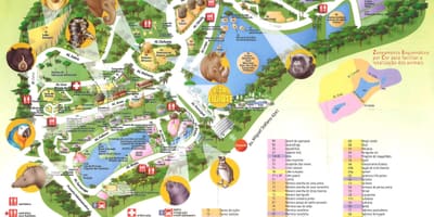 Žemėlapis zoologijos parkas São Paulo